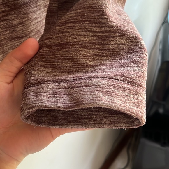 Mountain Hardwear Purple Heathered Print Zip Up Microfleece Sweater LARGE - Picture 10 of 10